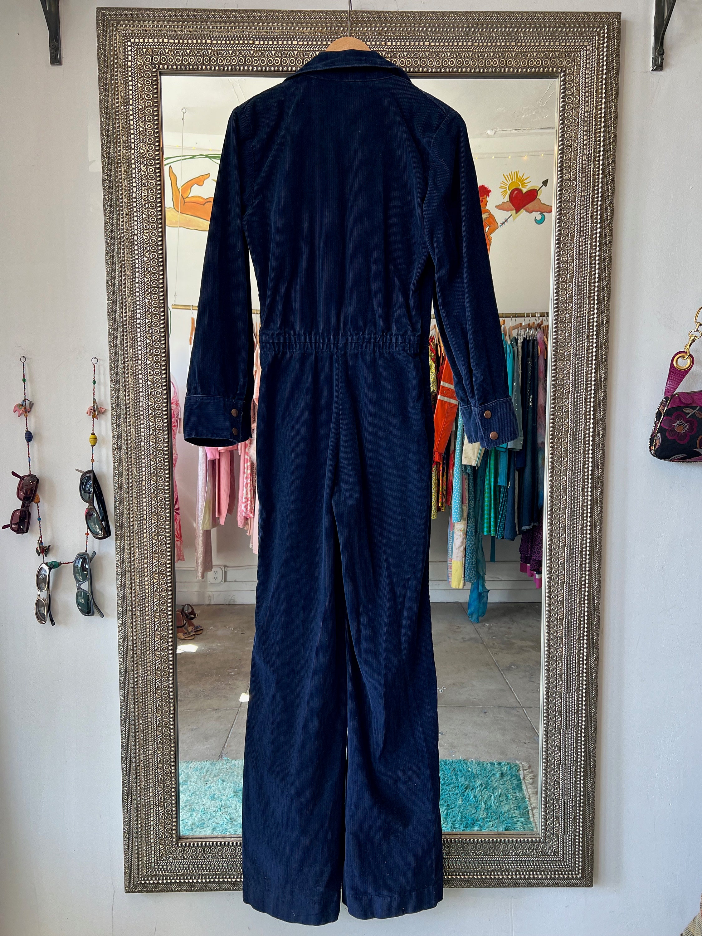 パンツ 1970s corduroy jumpsuit パンツ 1970s corduroy jumpsuit King Louie 70s Garbo Zip