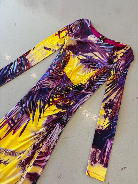 Jean Paul Gaultier Soleil Graphic Purple Lime Lon… - image 2