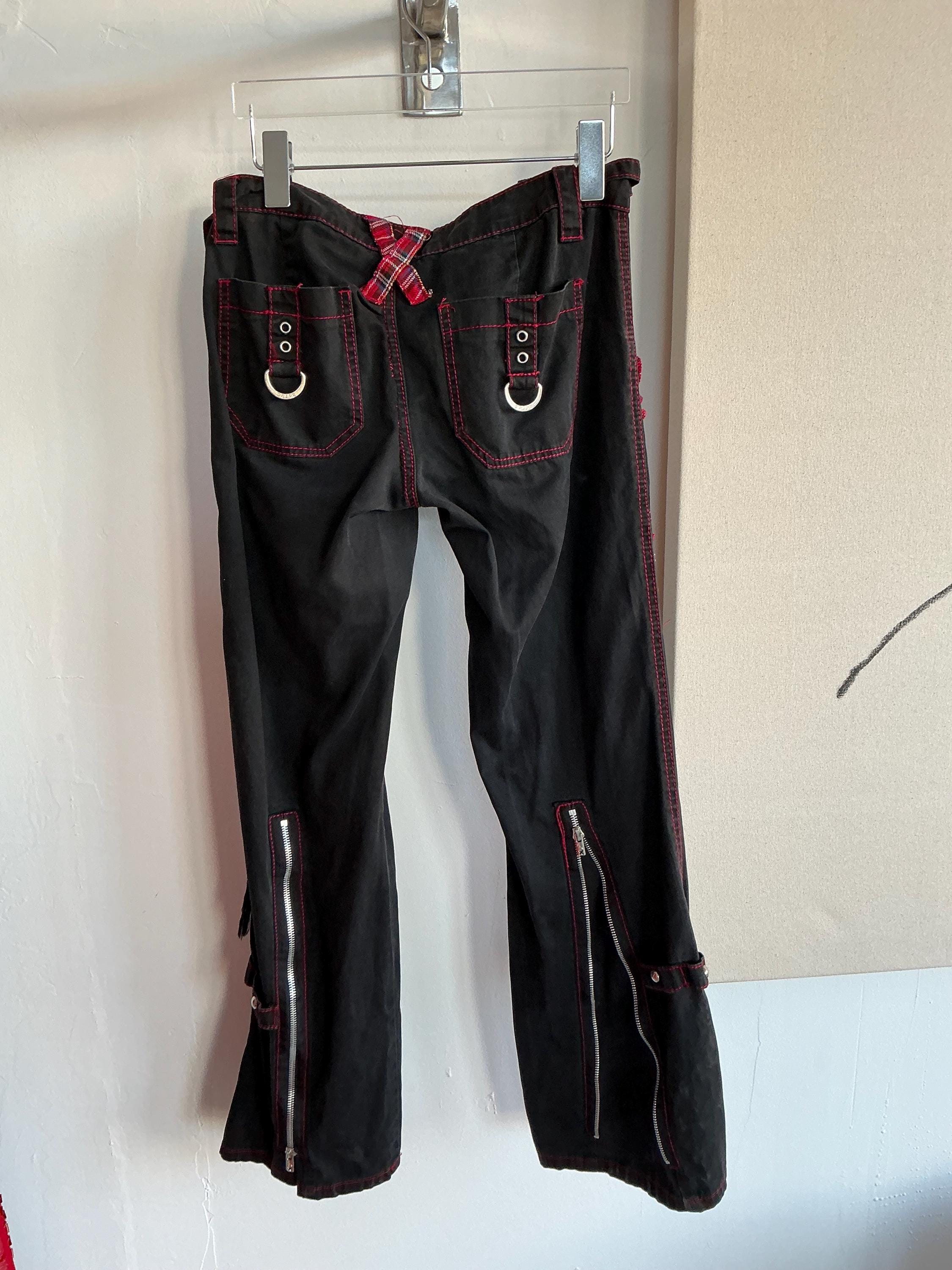 【値下げ可】TRIPP NYC Electro Pant ブラック/レッド TRIPP NYC - OFF TRACK PANT BLACK/RED