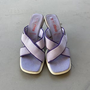 Miu Miu Purple Bubble Heels
