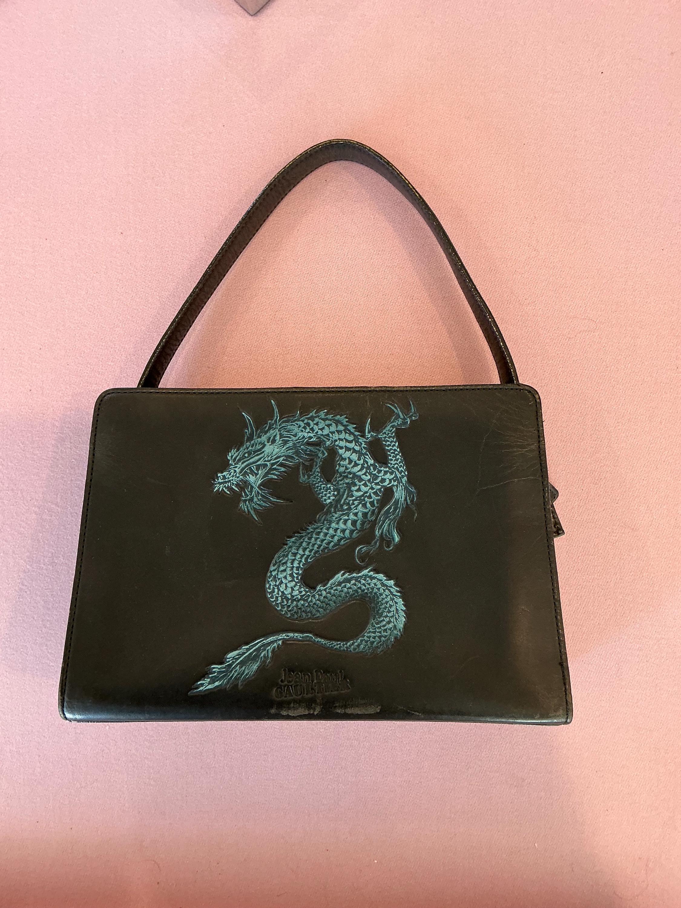 バッグ Jean Paul Gaultier Travel Print Hand Bag Jean-Paul Gaultier 2005-06 F/W Runway Printed Velvet Handbag
