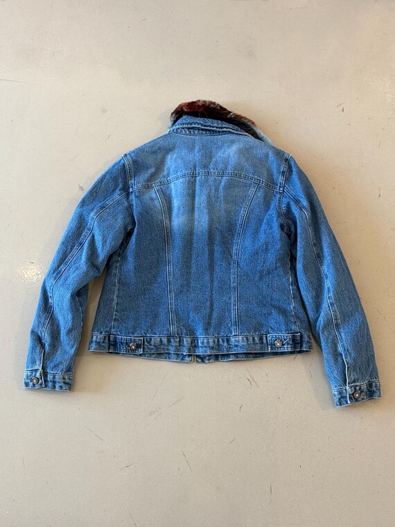 NWT Bianca Maria Castelli Denim Fur-lined Flower Jacket - Etsy