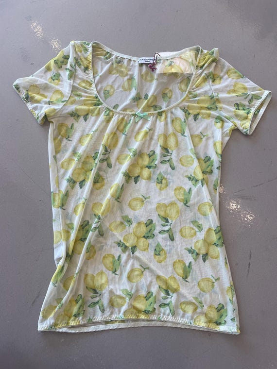 Dolce & Gabbana, Dolce & Gabbana 90s Lemon Top Tee
