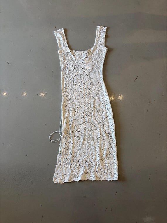 cream lace up dress Women's Cream Lace up Corset Mini Dress