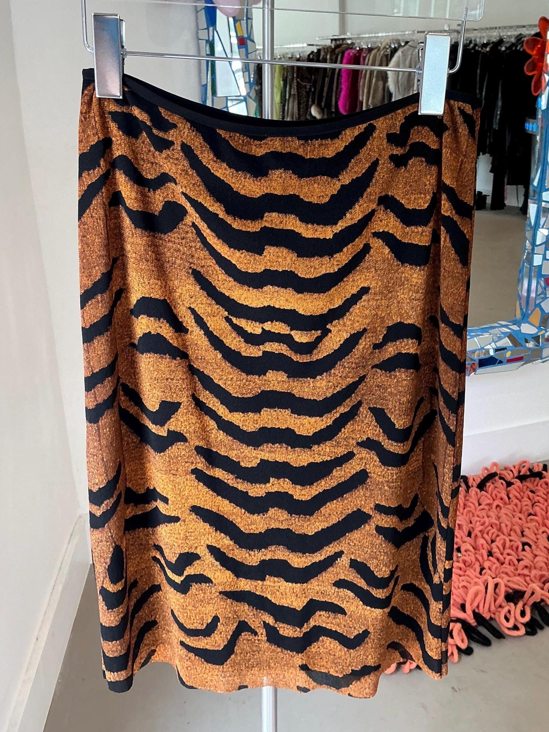【希少/RARE】VIVIENNE TAM 鳥柄キャミソール アジアン 美品 Vivienne Tam Tiger Print Skirt - Etsy