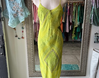 slim fit dress slacks BCBG Maxazria Chloe Dark Lime Yellow Green Short Mini Dress Pre-Owned main image 1