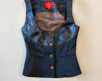 Vivienne Westwood black red label vest