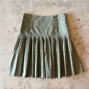 Christian Dior Pleated Utility Skirt