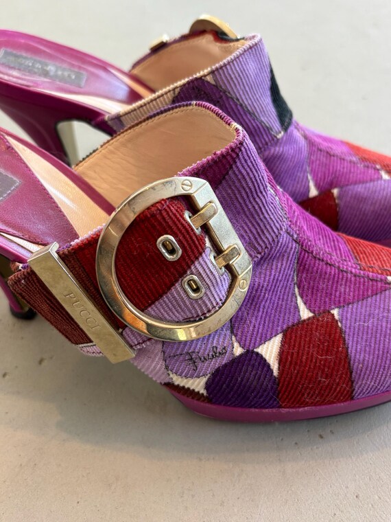 Emilio Pucci Y2k Corduroy Mules - Etsy