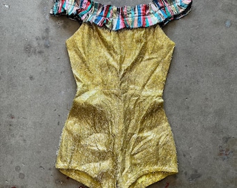 1970s Gold Romper