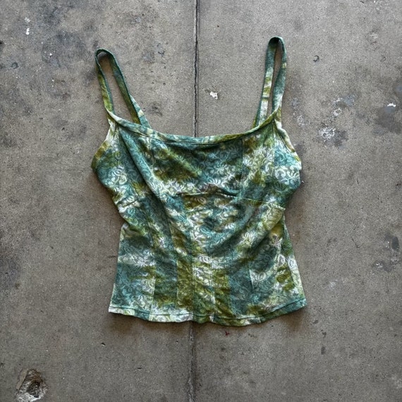 Vintage Green Lace Top