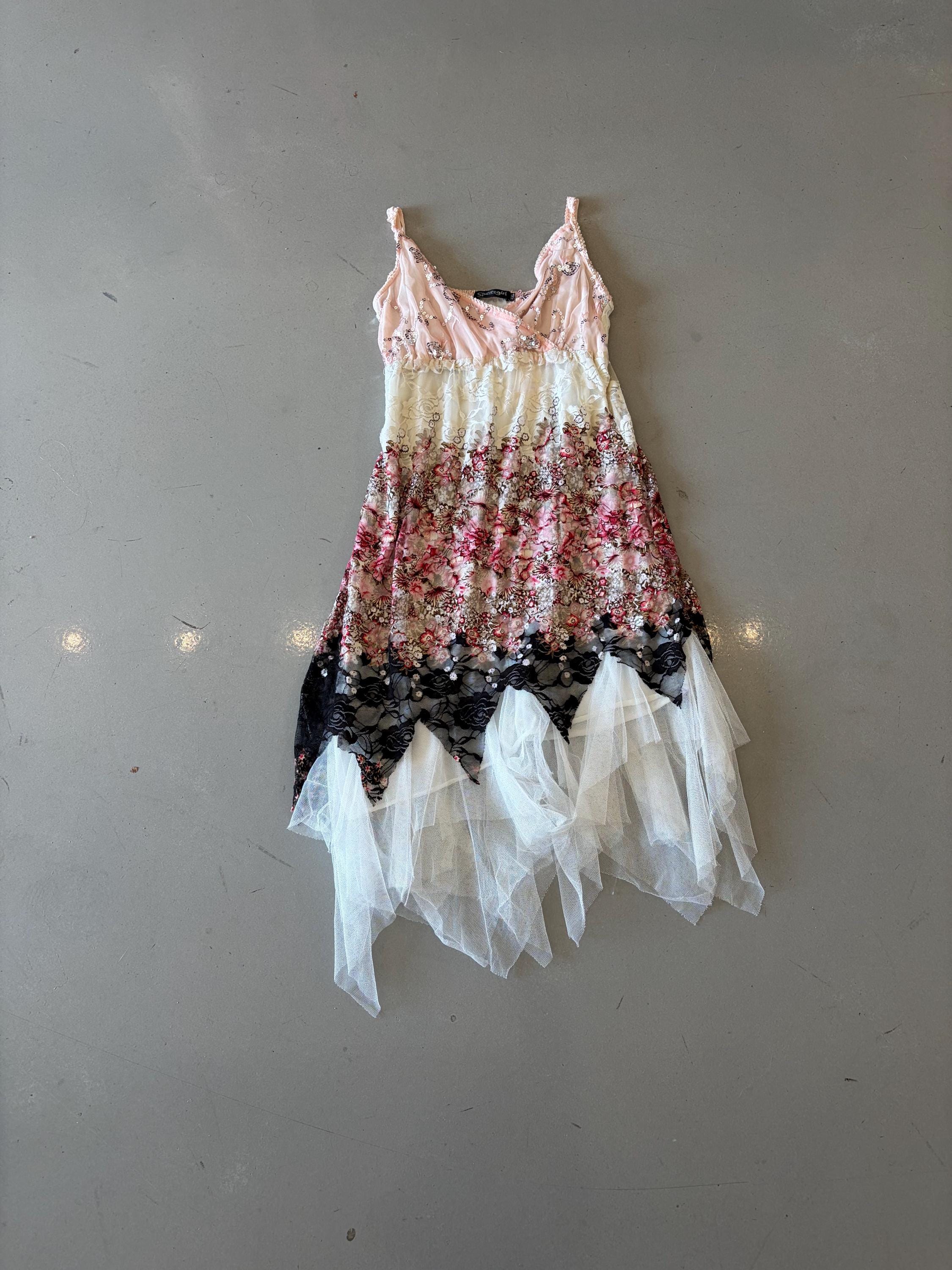 sportsgirl boho dress Pink Floral Multi-patterned Lace Fairy Tulle Year:2024