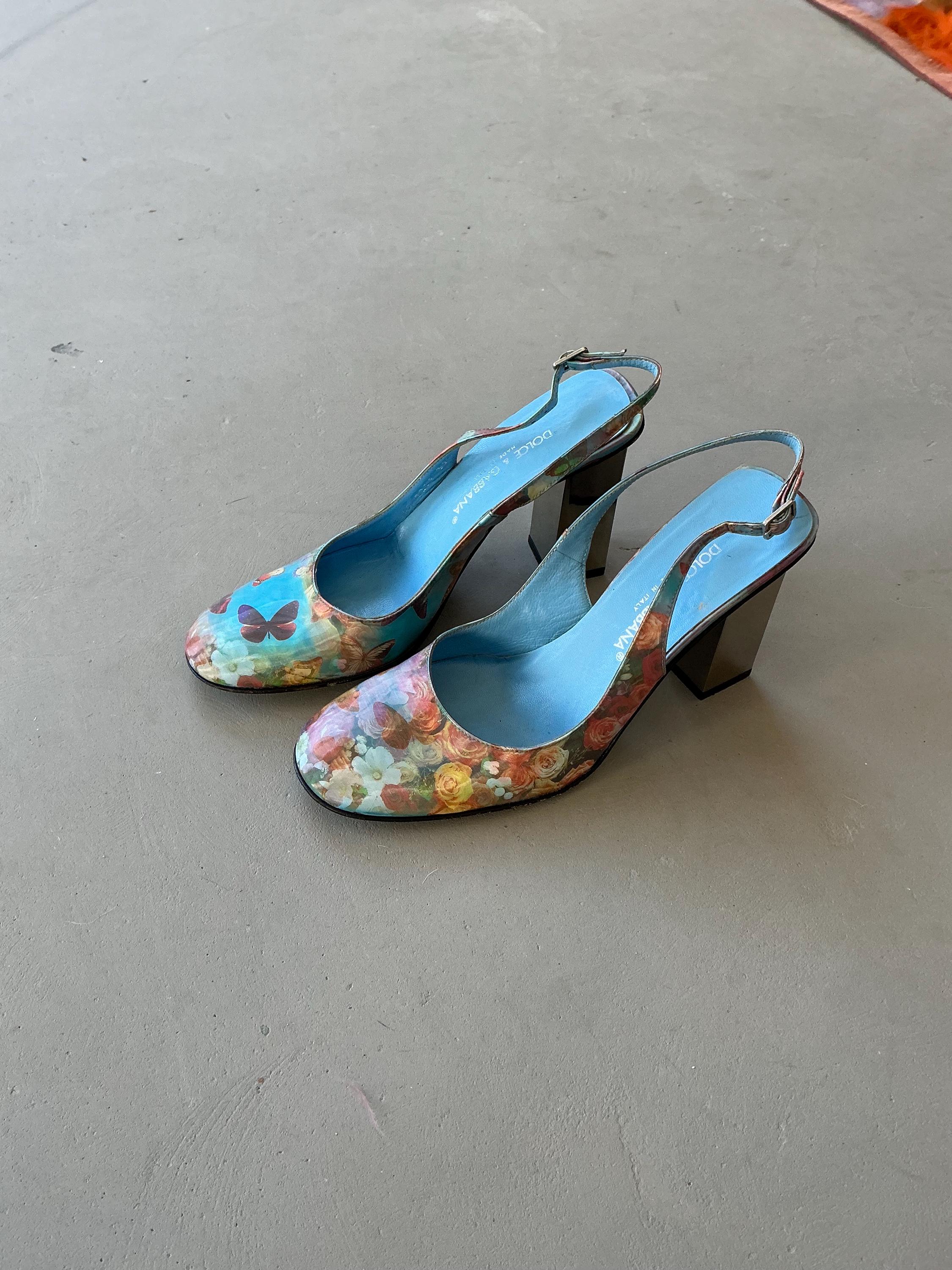 Escarpins Dolce & Gabbana Holographiques Argent - Taille 40, Neuf Avec étiquettes