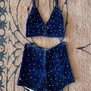 30s Navy Velvet