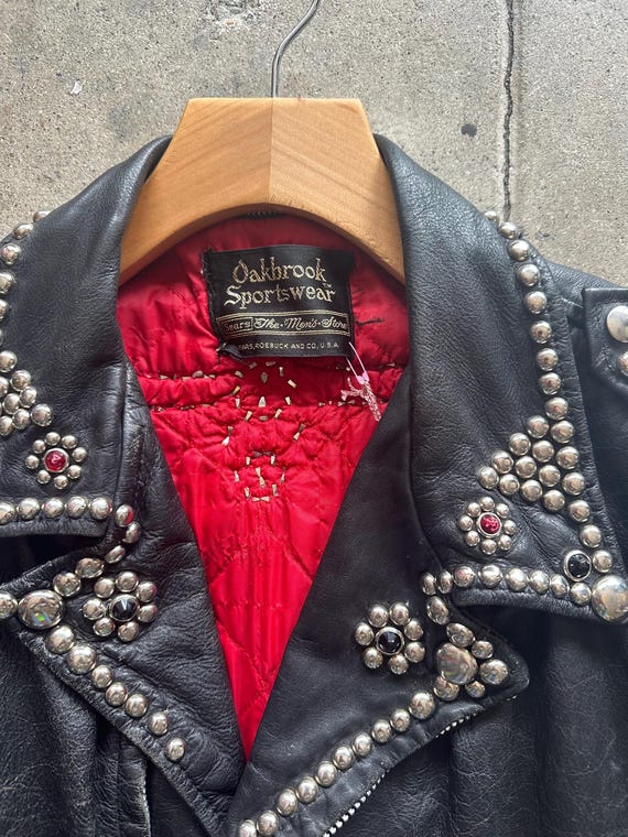 ジャケット・アウター OAK / Leather Biker Jacket Oak NYC - Brand New Women's Black Leather Moto Jacket - XL