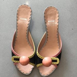 Moschino Color Block Sandals