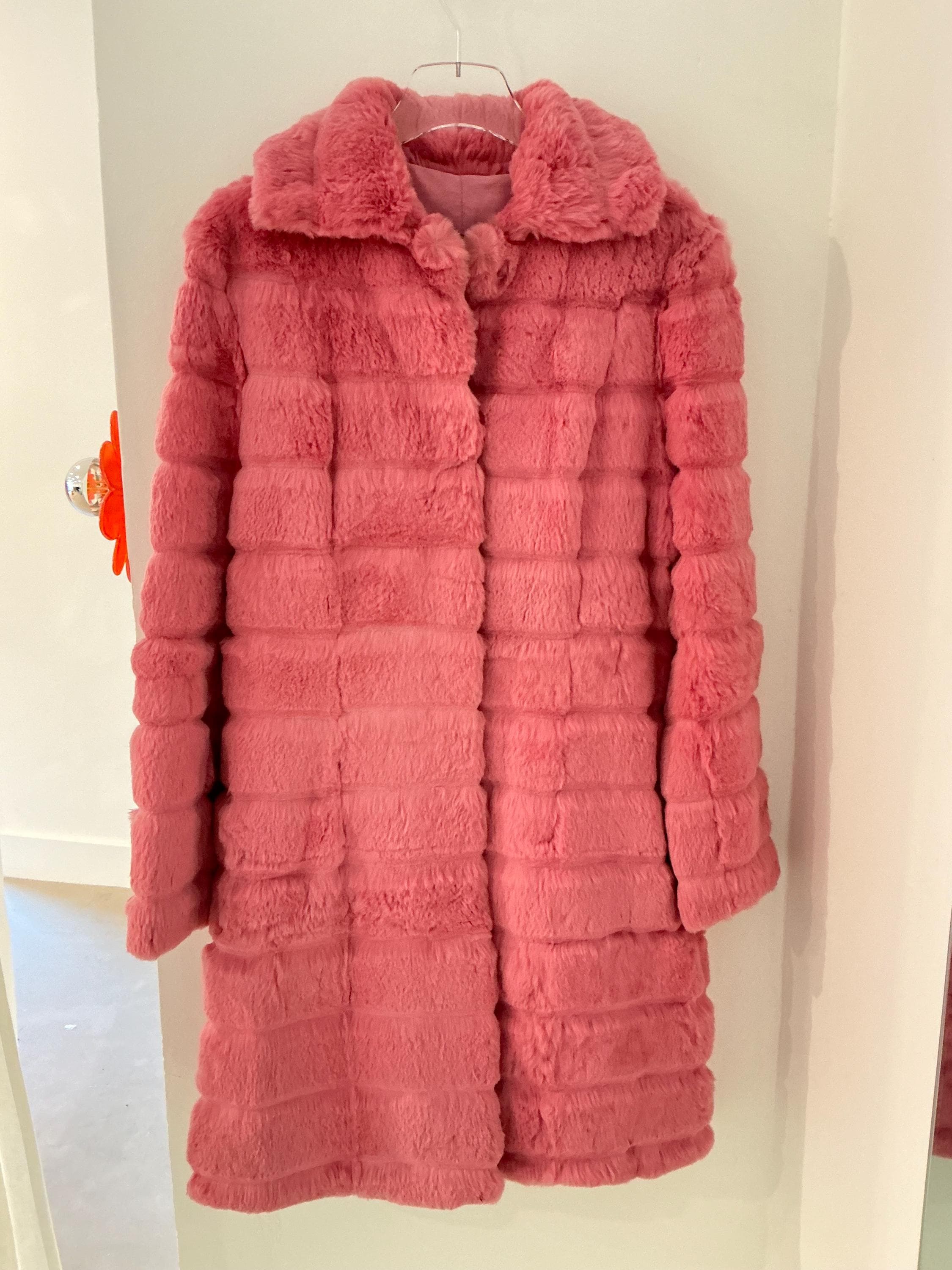 WILSONS LEATHER PINK GENUINE FUR リアルファー WILSONS LEATHER PINK GENUINE FUR リアルファー