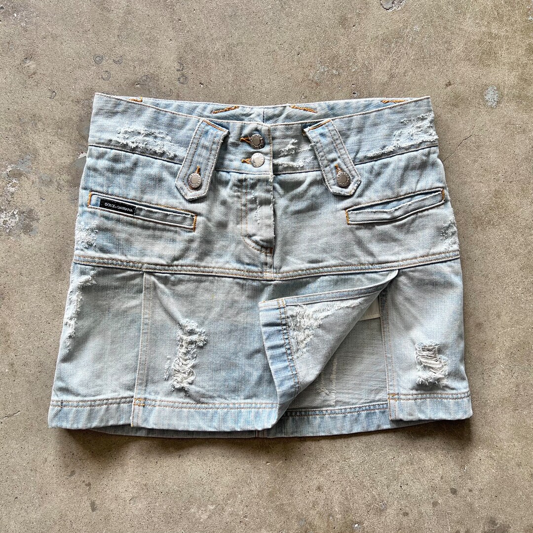 ドルチェ＆ガッバーナ デニムミニスカート - Etsy 日本