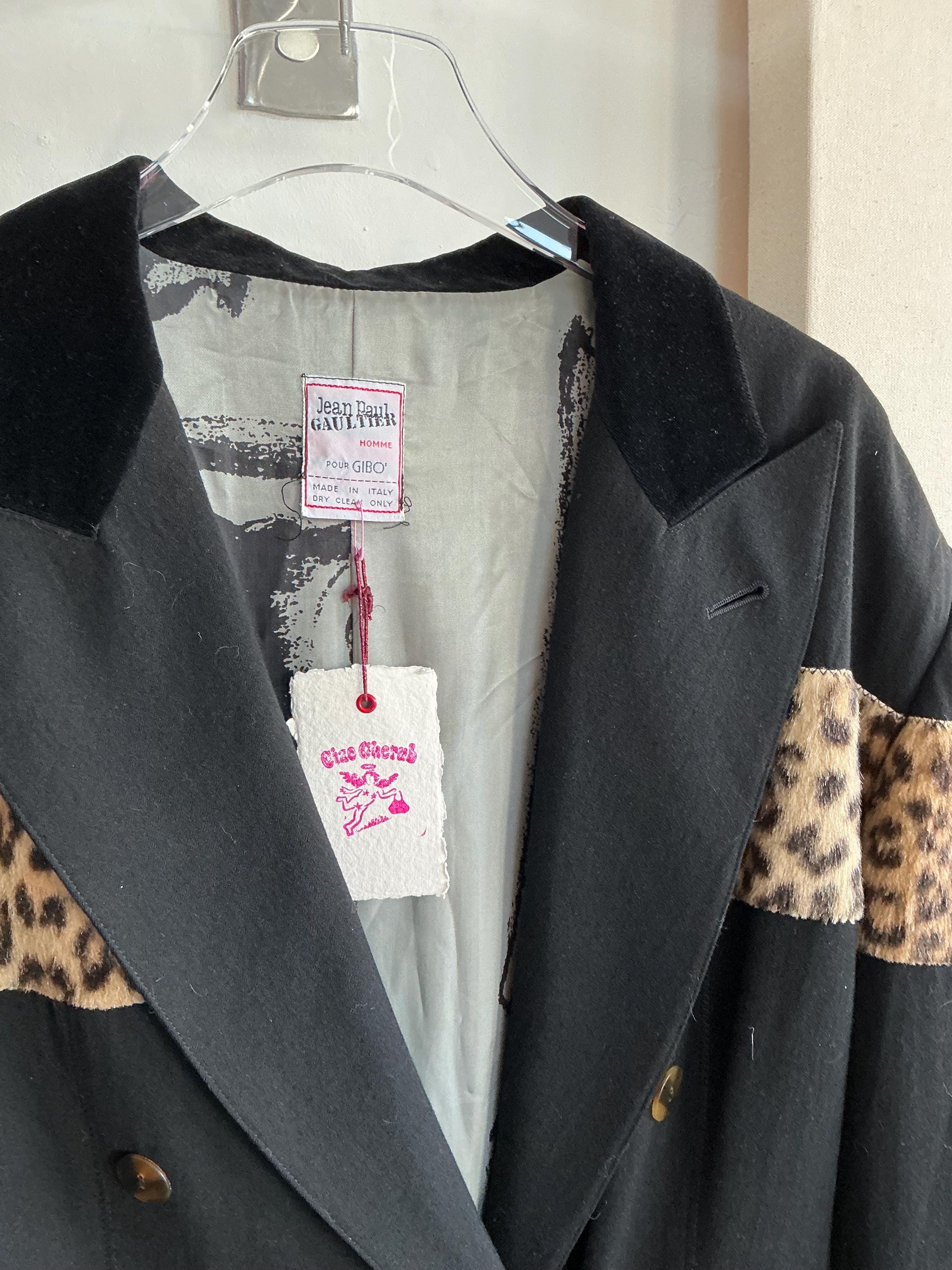 Jean Paul Gaultier Black Cheetah Fur Jacket - Etsy Jean Paul Gaultier Black Cheetah Fur Jacket - Etsy