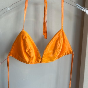 Iridescent Orange Bra Top
