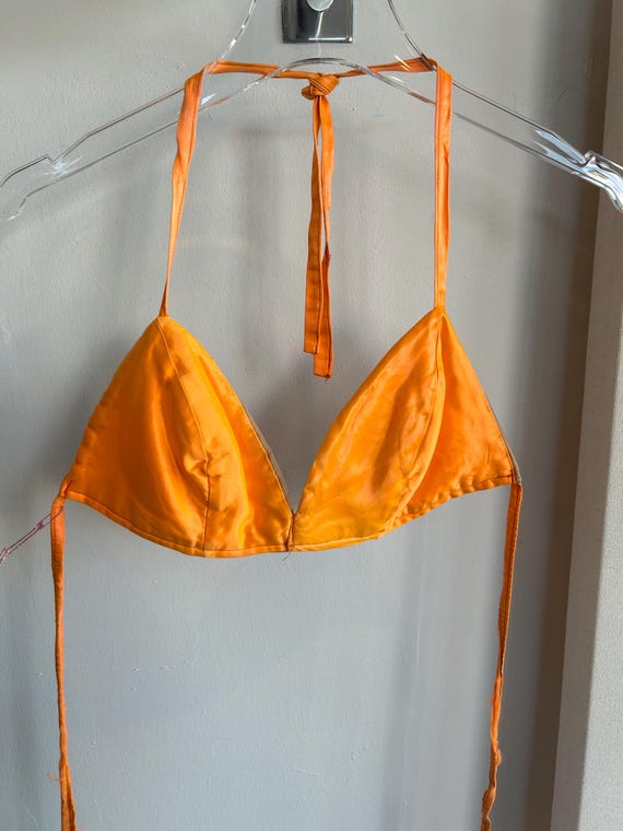 Iridescent Orange Bra Top