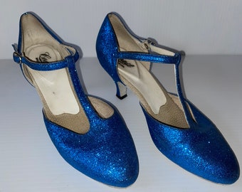 à talons bleu scintillant pour chaton | Taille 8