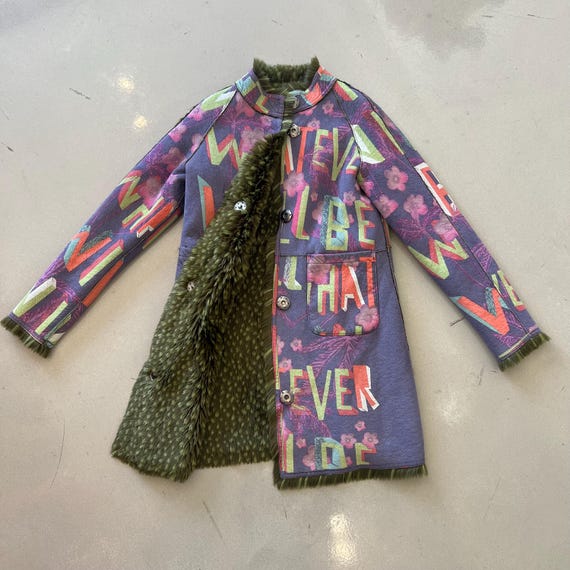 Custo Barcelona Reversible Faux Fur Coat - Etsy
