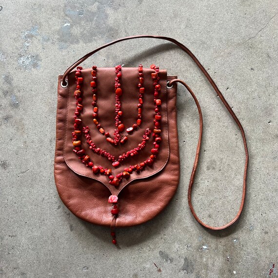Santesteban Stone and Coral Messenger Bag