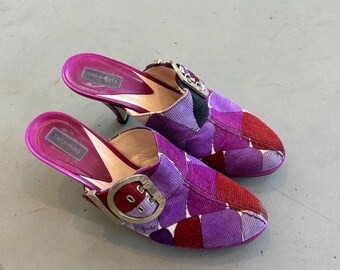 Emilio Pucci Y2k Corduroy Mules - Etsy