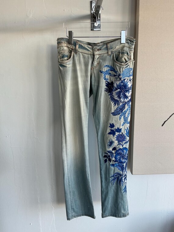 Gai Mattiolo Embroidered Jeans