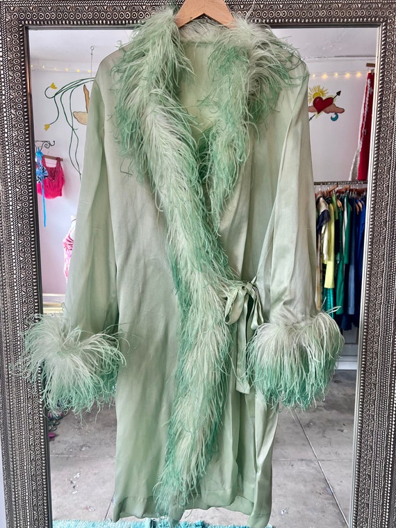 Vintage 30's Feather Robe