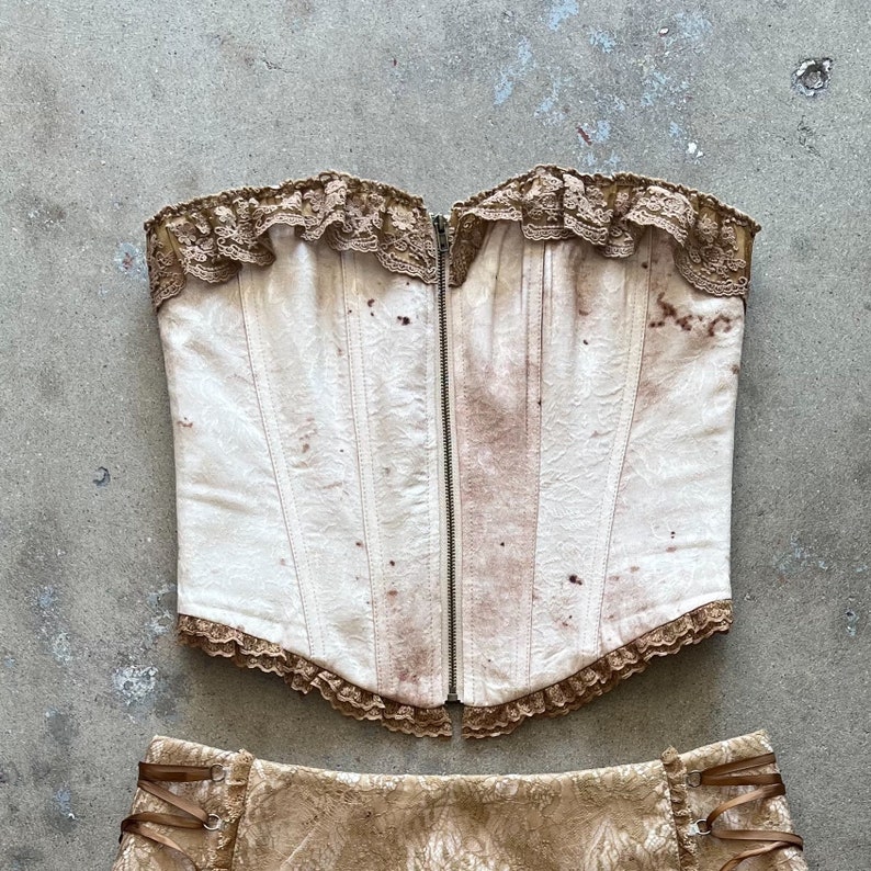 Lilac Purple Corset & Wrap Mini Skirt Coord main image 0