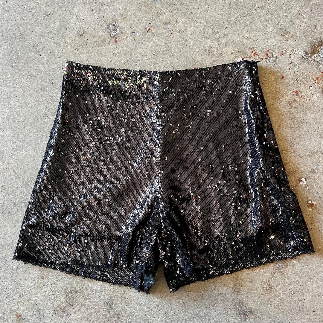 Black Sequin Shorts Etsy — free download
