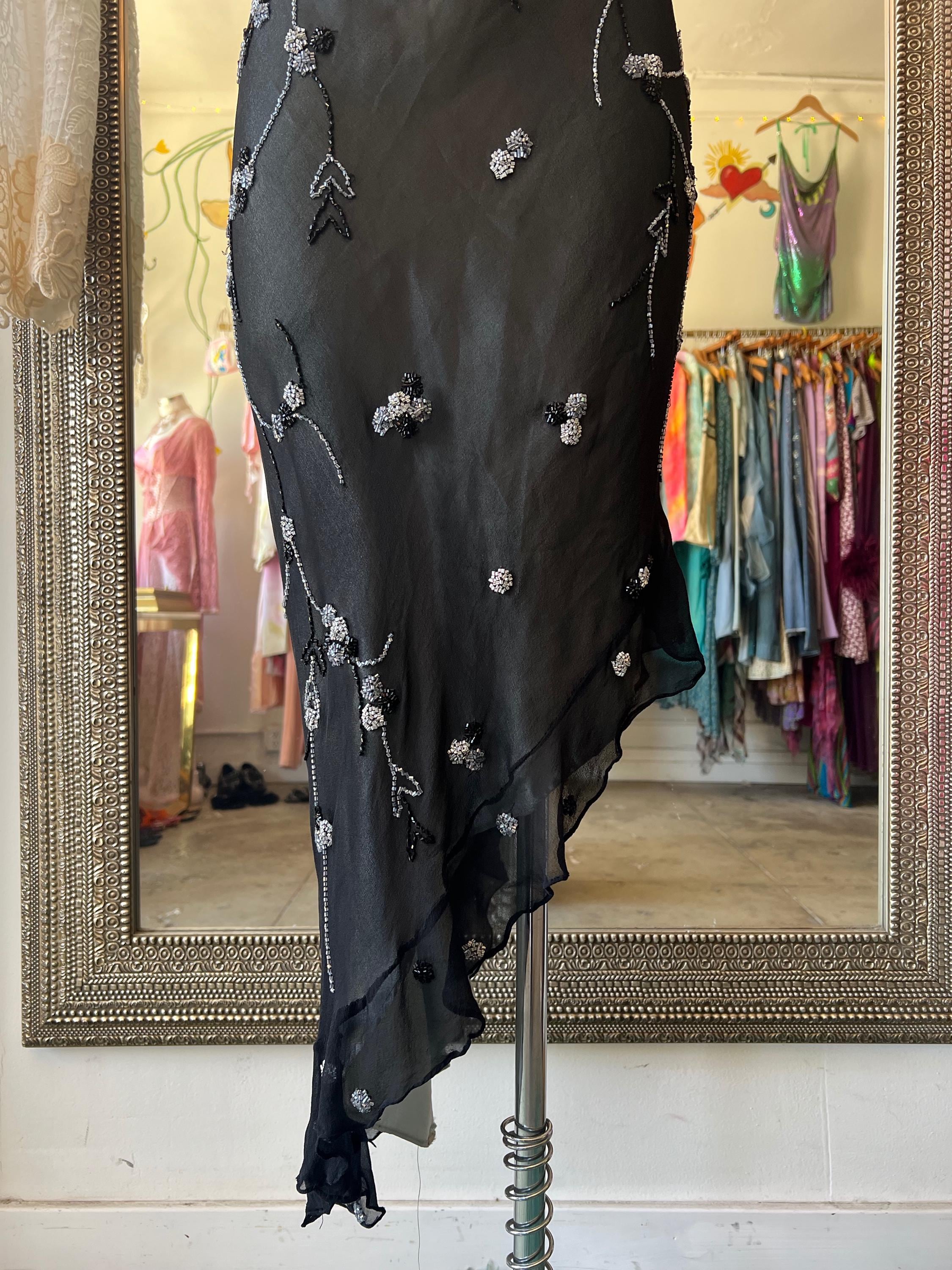 scala black beaded dress Scala 61354 Prom Long Sequins Dress - Black - Size 14