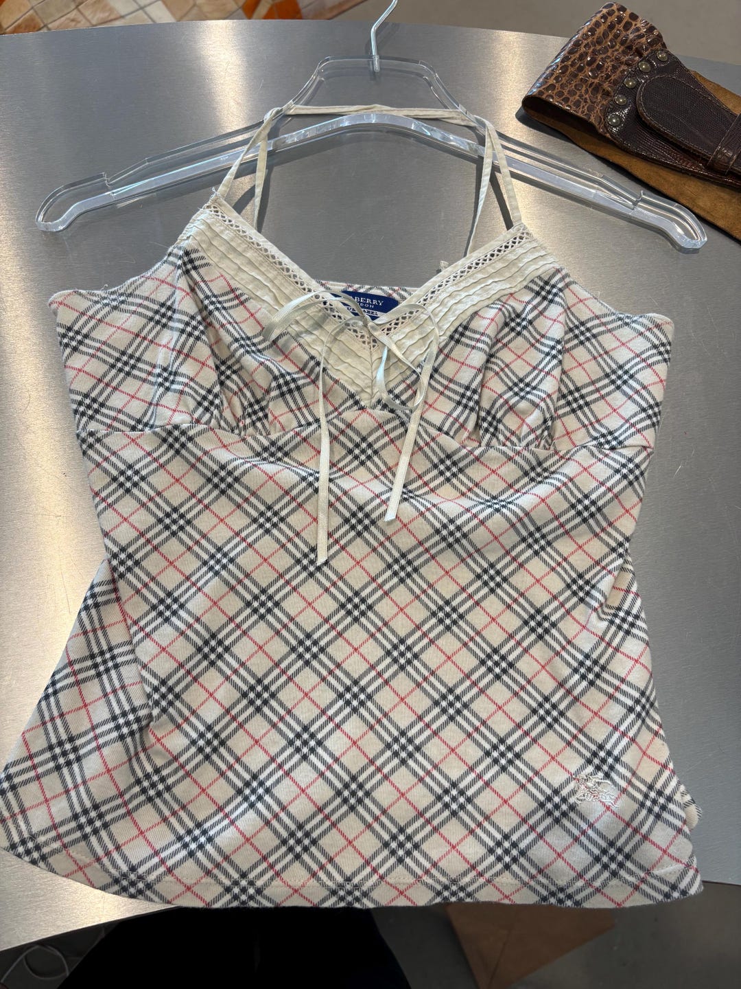 BURBERRY チェック柄タンクトップ 38 BURBERRY チェック柄 タンクトップ 38 - メルカリ