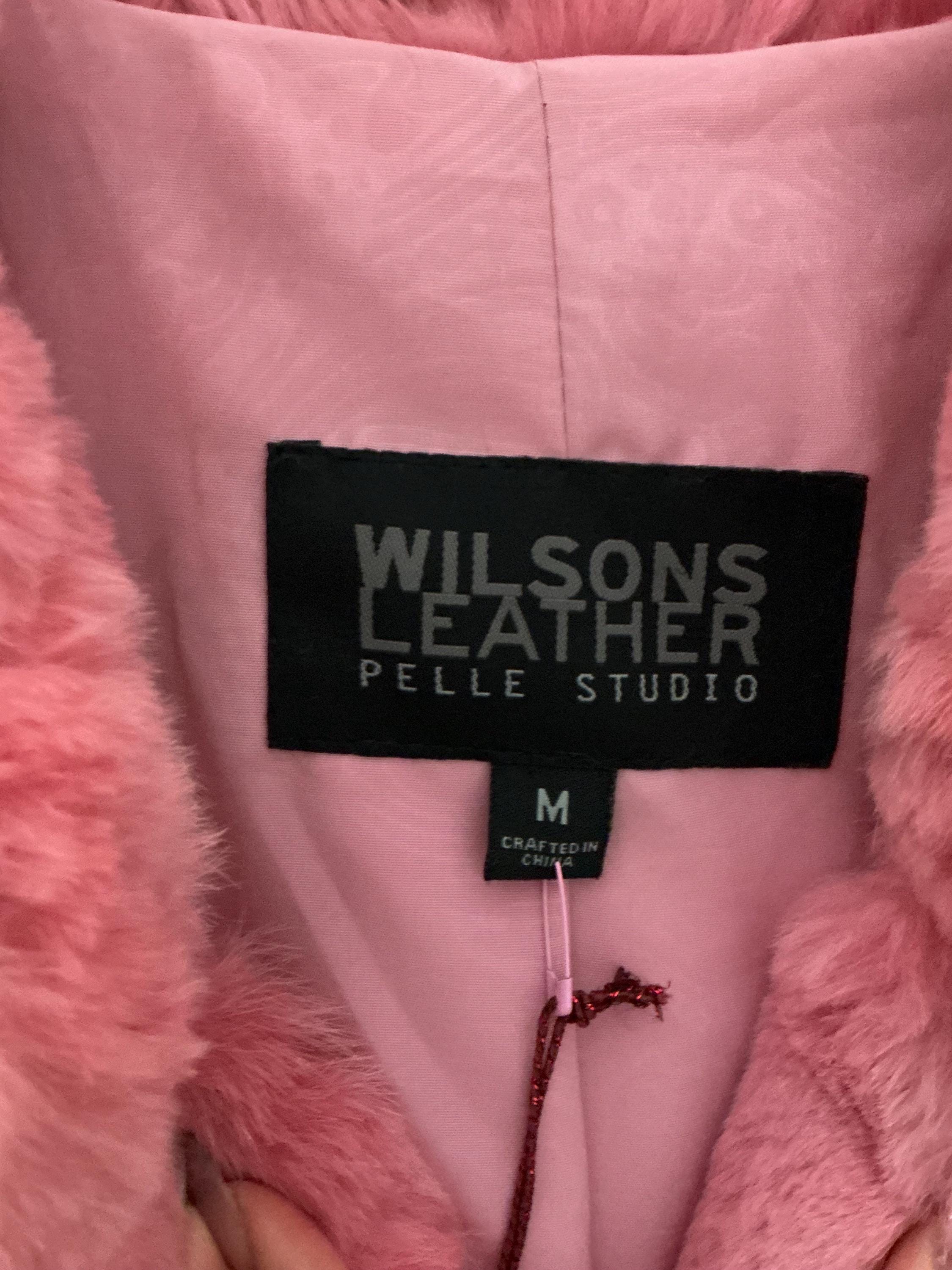 Wilson's Genuine Rabbit Fur Pink Coat - Etsy