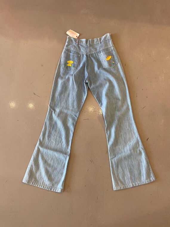70's Mushroom Patchwork High-waisted Denim - image 4