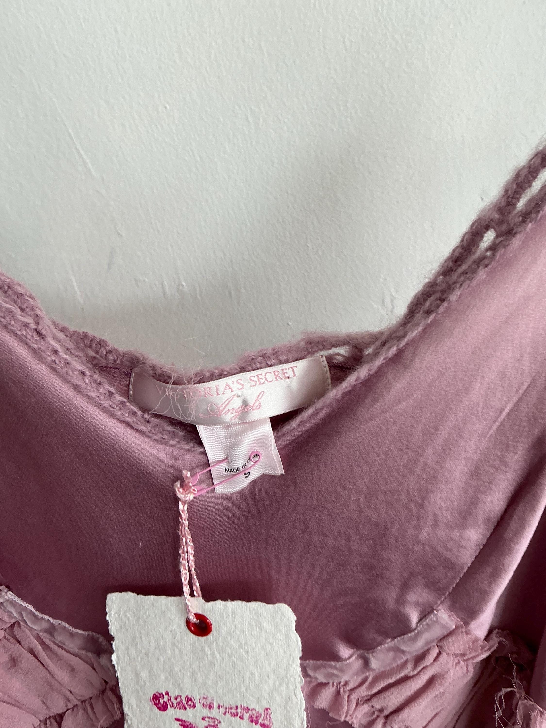 Victorias Secret Angels Purple Ribbon Slip Dress - Etsy