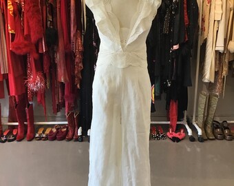 Thurley White Eyelet Jumpsuit