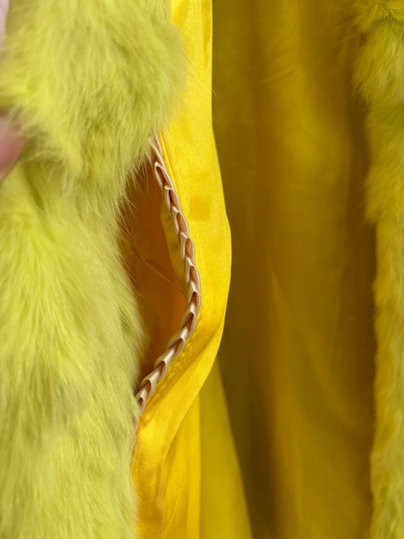 Bright Green Fur Coat View 5