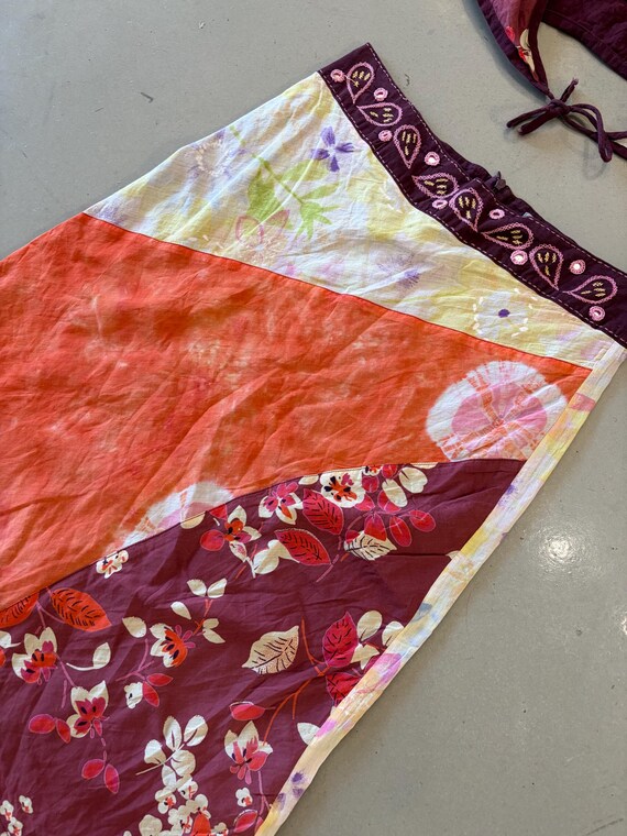 Nafnaf Patchwork Blouse Skirt Set - image 3