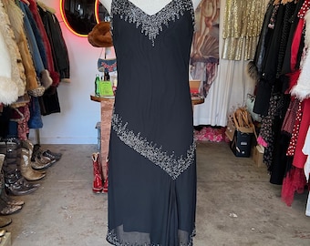 Asymmetrical Beaded Dress