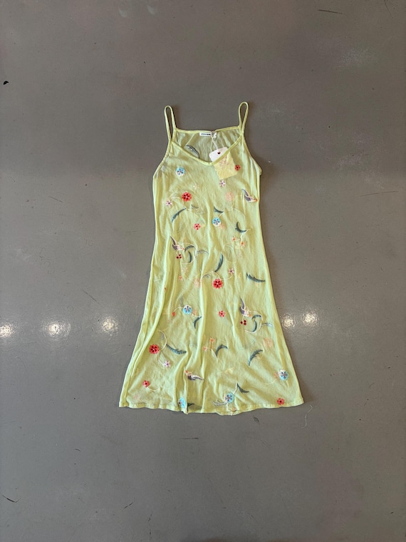 river tam green dress Vivienne Mesh Bird Mini Blue dress