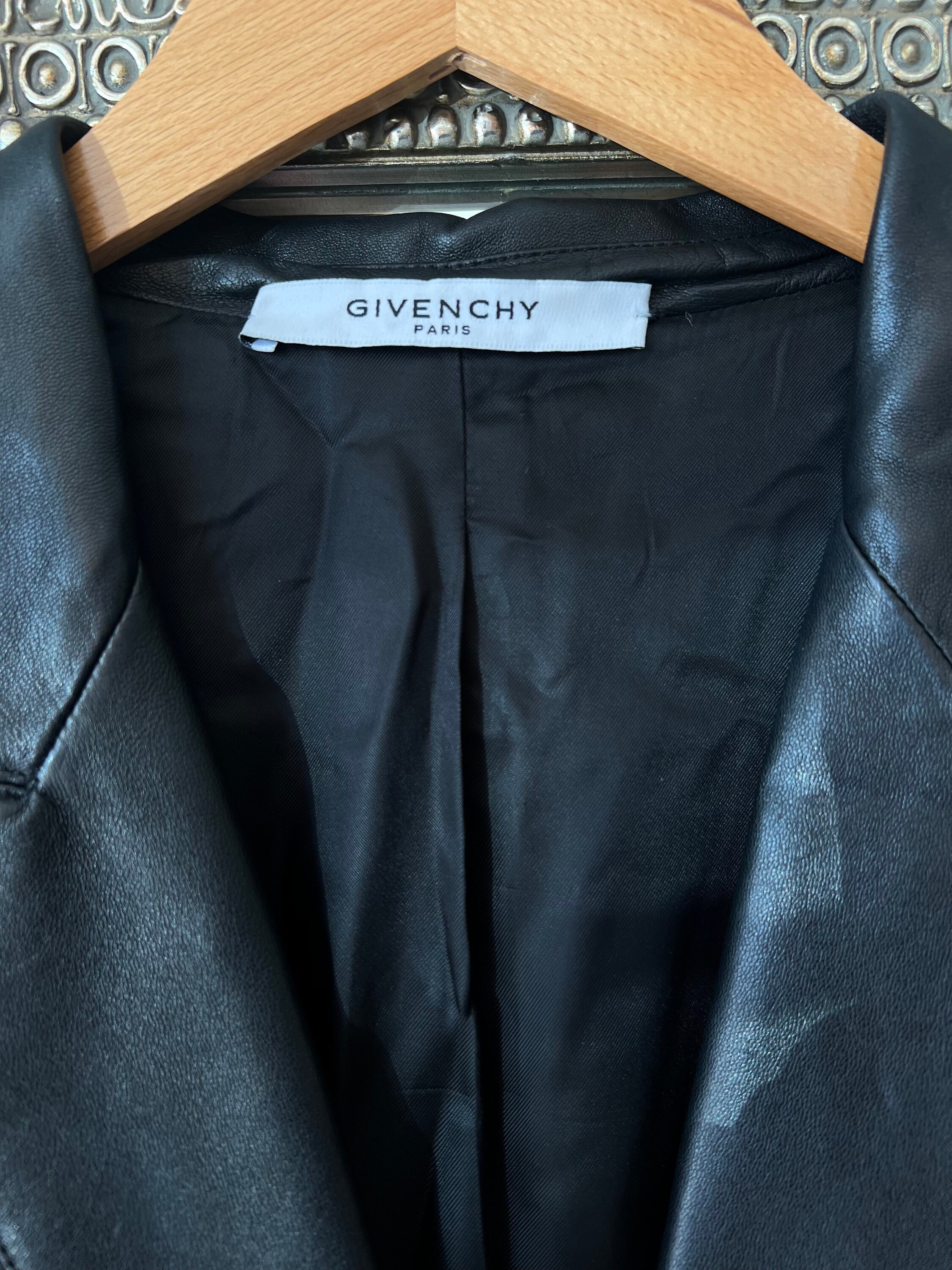 Givenchy Pleated Leather Coat - Etsy