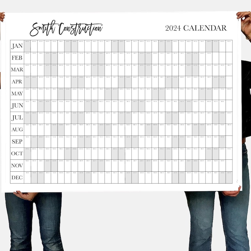 Big Ass Calendar Etsy