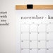 Large Personalized Monthly Wall Calendar With Wood Hanger 12 - Etsy