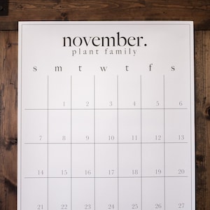 Vertical Vintage-Modern Printed Personalized Wall Calendars - 6 or 12 individual months | 18&quot;x24&quot; and now in 24&quot;x32&quot;!