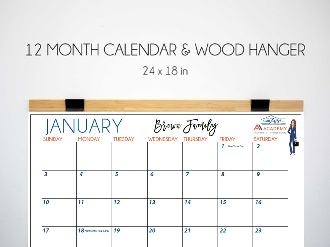 REALTOR Calendars for Clients 24x18 Etsy