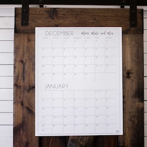 Bi-Monthly Vertical Wall Calendars (12 Months Total) | 24&quot; x 30&quot;