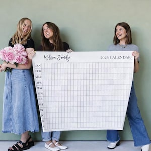2027 Annual Wall Calendar with Custom Header or Logo